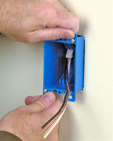 attach electrical box to wall outside|electrical box for existing drywall.